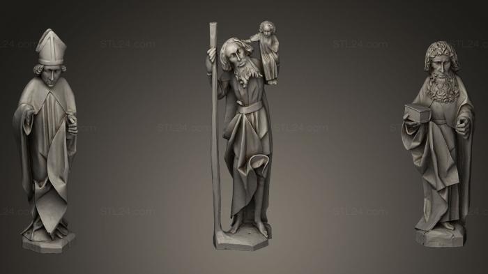 Статуи религиозные (Алтарные статуи, STKRL_0057) 3D модель для ЧПУ станка